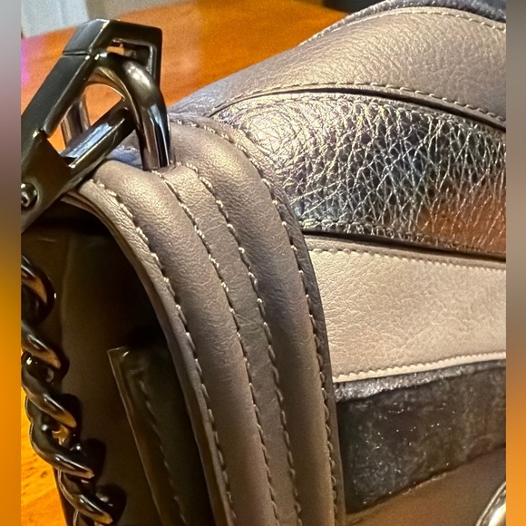 Rebecca Minkoff Gray Chevron Crossbody Bag - Picture 4 of 9